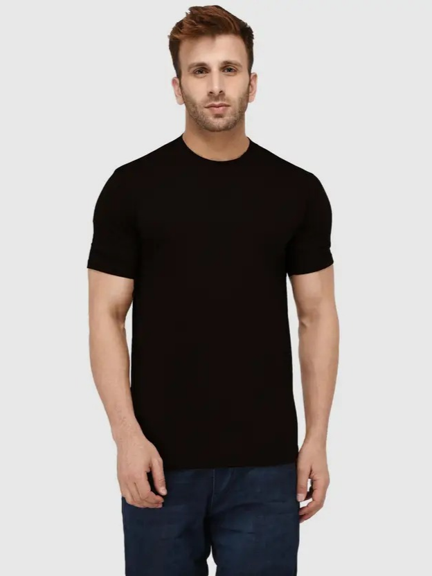 VeBNoR Men Solid Polo Neck Polyester T-Shirt